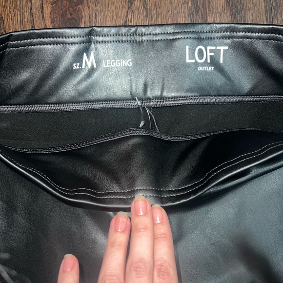 Loft faux leather leggings - Picture 3 of 4